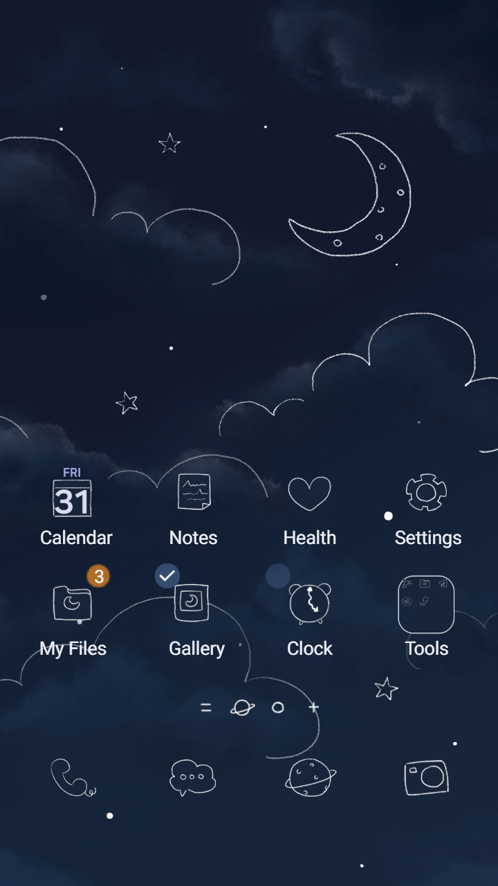 Night Sky Samsung Theme