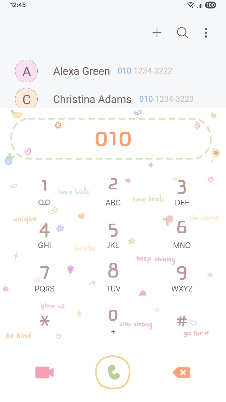 ❤️Mun❤️ Quote Pattern ~❤️ Premium Theme colorful, handwritten positive affirmations and cute doodles