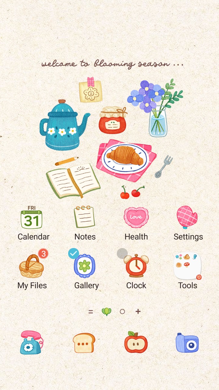 ❤️Mun❤️ Blooming Season Picnic ~❤️ Premium Theme soft picnic vibes with tea, flowers, and sweet morning treats