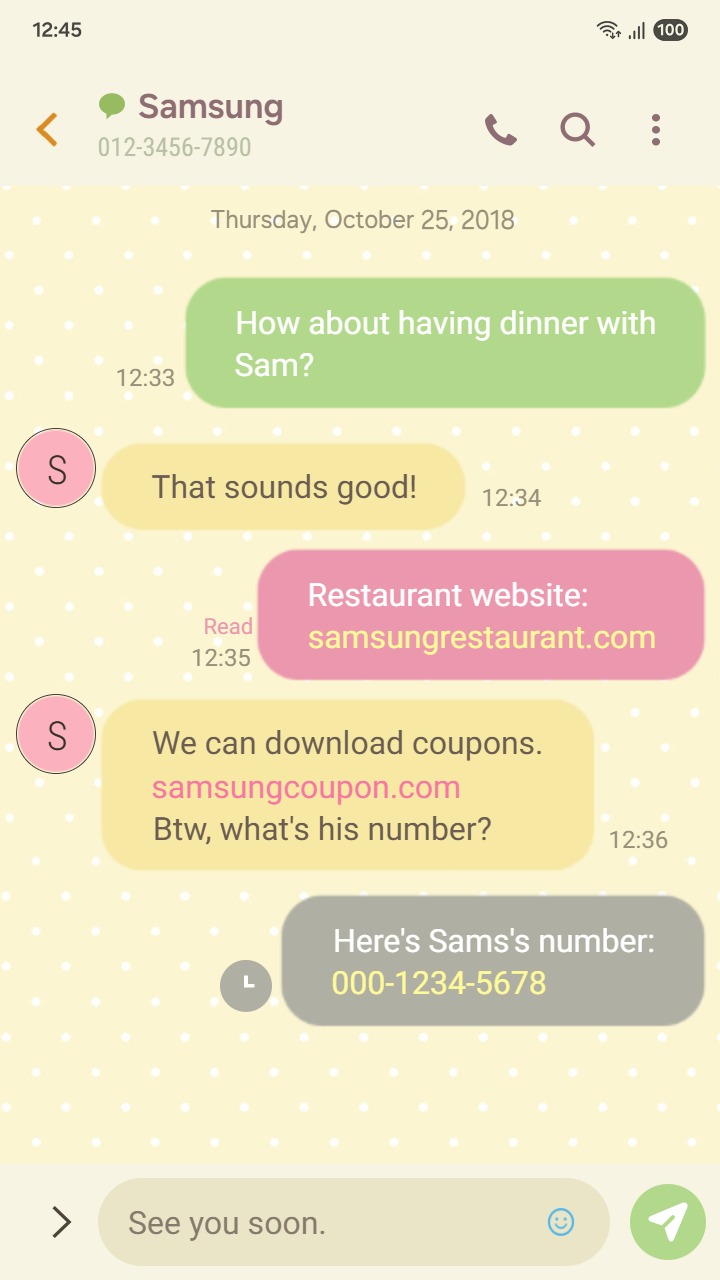 ❤️Mun❤️ Soft Polka Dots ~❤️ Premium Theme cozy yellow dots with cute custom illustrated icons