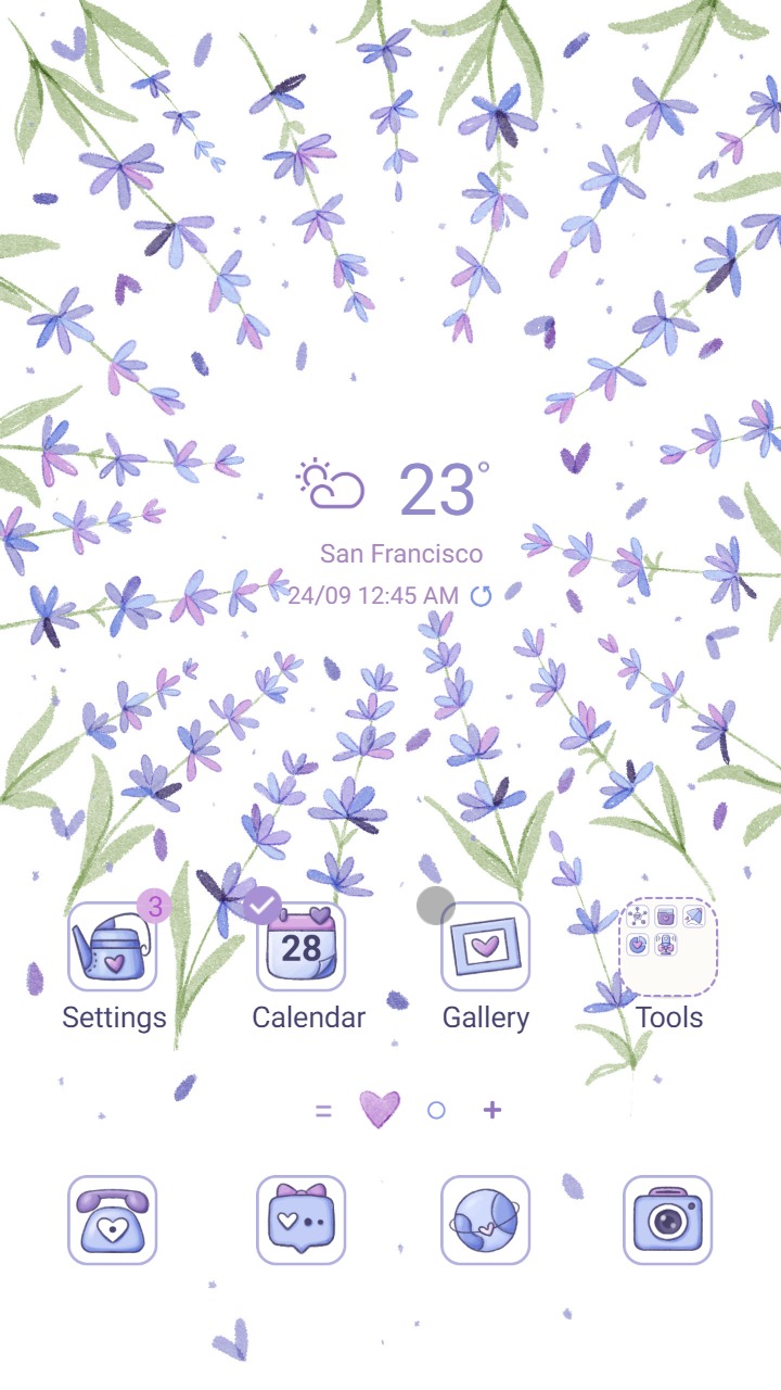 [Sim] Lavender Flowers ~ Premium Theme with gentle pastel purple