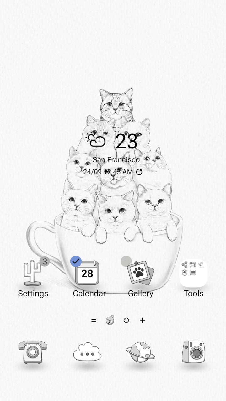 [Sim] Cat Cup Charm ~ Premium Theme adorable cats with many interesting expressions in a cup