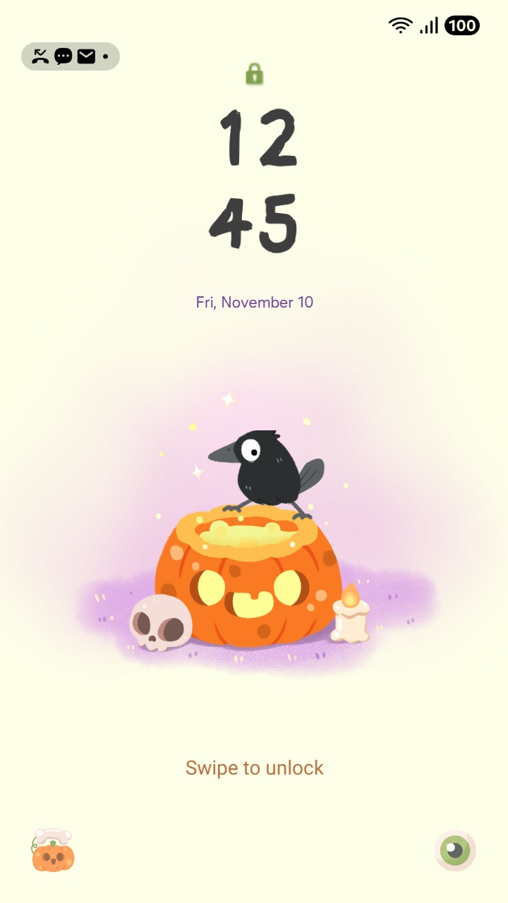 [Sim] Cute Cat Magic ~ Premium Theme playful cats brew potions with a pumpkin cauldron and spellbook