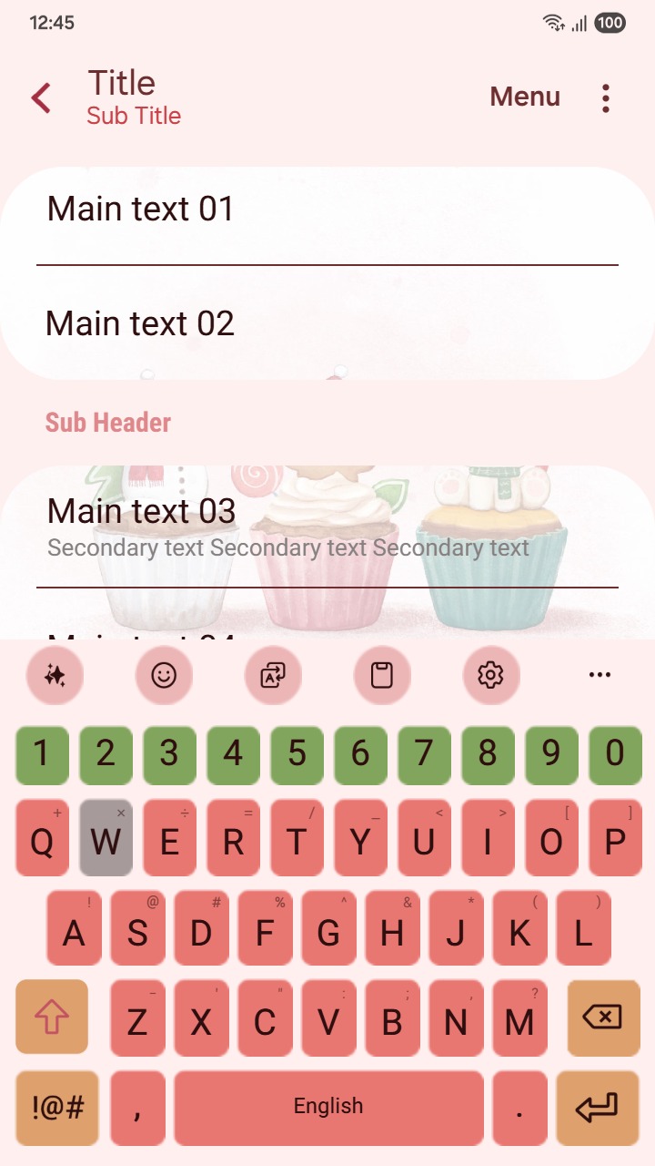 [Sim] Cute Christmas Cupcake ~ Premium Theme festive cupcakes topped with cute characters bring holiday sweetness