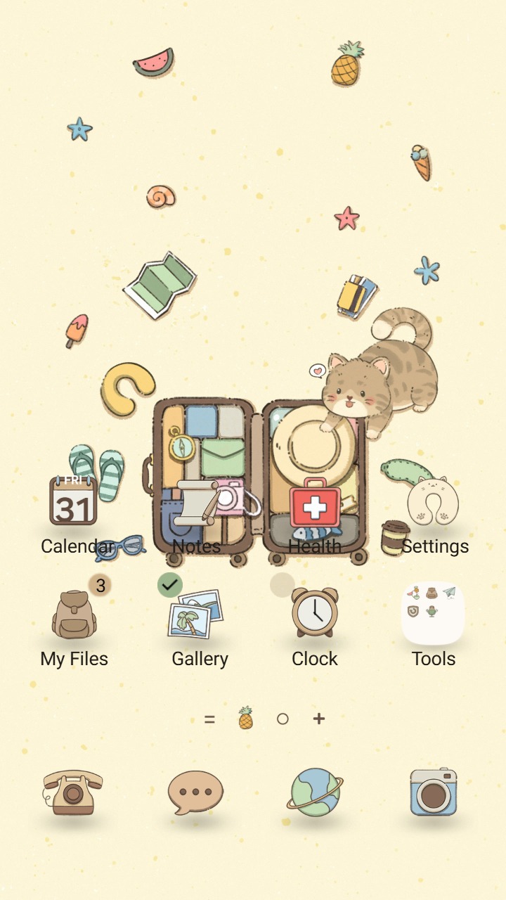[Sim] Cute Cat Traveling ~ Premium Theme adorable cats exploring with travel items in whimsical pastel scene