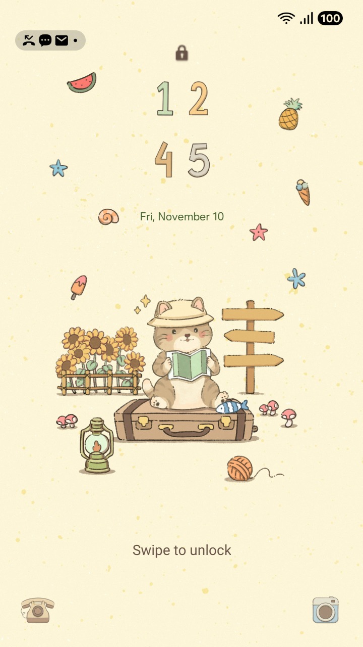 [Sim] Cute Cat Traveling ~ Premium Theme adorable cats exploring with travel items in whimsical pastel scene